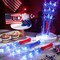 6 Pcs Independence Day Star Light up Wand Independence Day LED Wands for Party